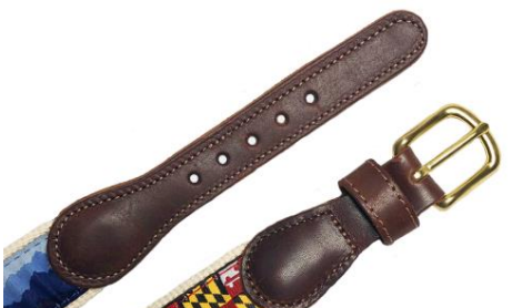 Hawk Belt with leather and brass buckle: Adult